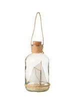 Barco en botella colgante 50014