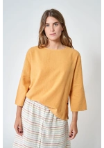 Batela Women's Oversized T-Shirt A1976 oak buff yellow 5