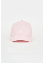 Gorra de niña con ancla bordada de Batela N1898 rosa 2