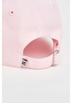 Gorra de Niña Rosa con Ancla Blanca Bordada - 100% Algodón y Ajustable