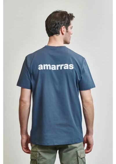Blue Windward Amarras T-shirt with white knot 4