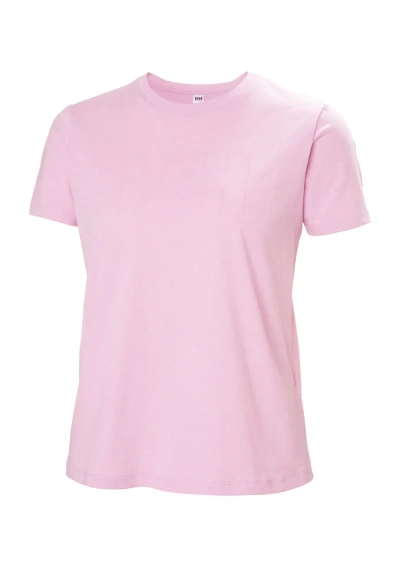 Camiseta Tech Logo Helly Hansen para Mujer 63192 052 rosa cherry
