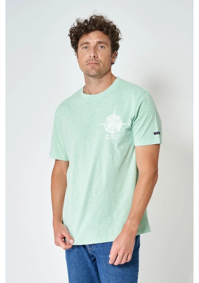 Batela Compass Rose T-Shirt A1935 Bg green