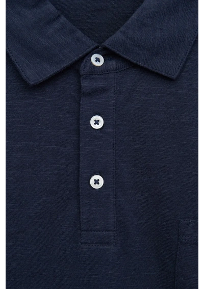 Navy blue Batela Flamé Plain Polo A1904 2
