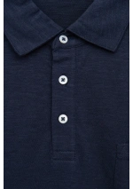 Navy blue Batela Flamé Plain Polo A1904 2