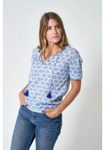 Blusa Playera de Conchas Batela A1923 2