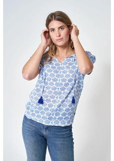 Blusa Playera de Conchas Batela A1923