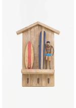 Cuelgallaves Surfero con caseta de Madera de Batela D2775 3