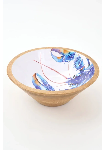 Ensaladera de Madera con Langosta Azul de Batela D7861 2