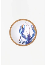 Ensaladera de Madera con Langosta Azul de Batela D7861 5