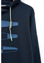 Sudadera Batela con Capucha y banderas A1942 Marino 2