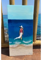 "Walks by the Sea" Painting