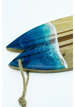 Large Surfing Cutting Board with waves mod1 2