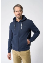 Batela Men's Jacket with Fur Lining A2573 navy blue