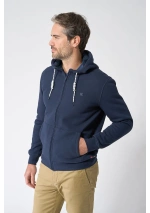 Batela Men's Jacket with Fur Lining A2573 navy blue 2