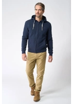 Batela Men's Jacket with Fur Lining A2573 navy blue 4