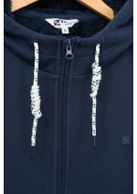 Batela Men's Jacket with Fur Lining A2573 navy blue 5