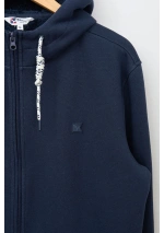 Batela Men's Jacket with Fur Lining A2573 navy blue 6