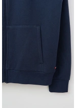 Batela Men's Jacket with Fur Lining A2573 navy blue 7