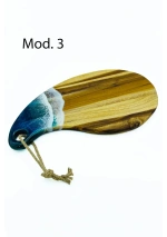 Tabla de cortar con olas con forma ovalada pequeña mod3