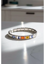 Pulsera con banderas náuticas personalizada con tu nombre 4