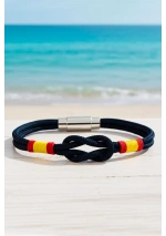 Pulsera nudo llano y bandera de España