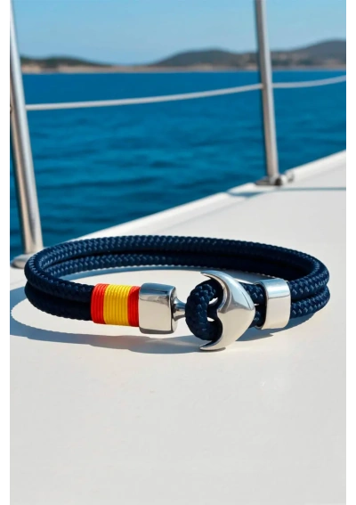 Pulsera ancla Hispania Yacht bandera de España