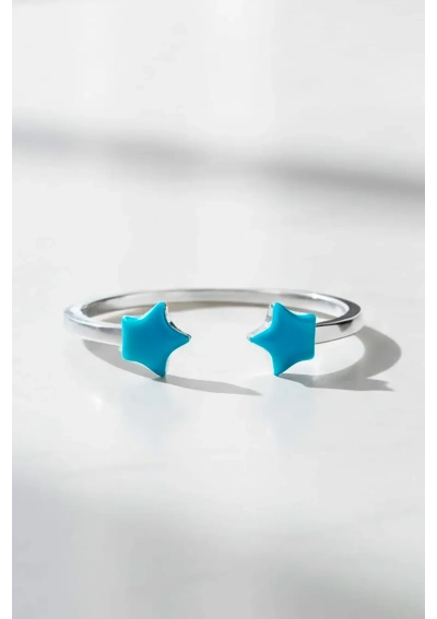 Starfish Ring with Turquoise Enamel cj2053