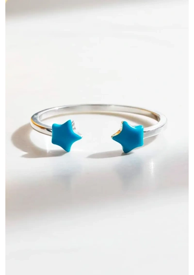 Anillo Estrellas de Mar con Esmalte Turquesa CJ2053 2