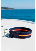 Navy blue belt with Spanish flag