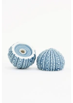 Salero y pimentero Batela de erizos azules d1846 4