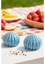 Batela blue sea urchins salt and pepper shakers d1846 2