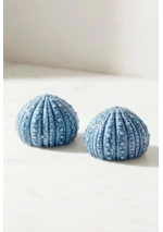 Salero y pimentero Batela de erizos azules d1846 6