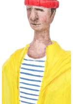 Figura Pescador con Chubasquero Amarillo Batela D8497 4