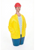 Yellow Raincoat Fisherman Figure of Batela D8497