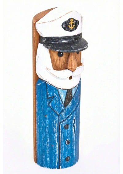Wooden Captain Figure by Batela D8593