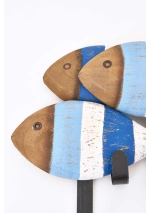 Striped Fish Wall Hook of Batela D8427 7