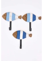Striped Fish Wall Hook of Batela D8427 8