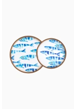Enamel Fish Tray of Batela D8385 8
