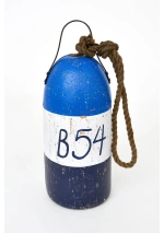 Blue B54 Wood Buoy by Batela D2906 4