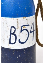 Blue B54 Wood Buoy by Batela D2906 5