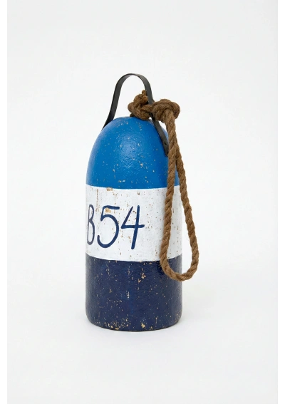 Blue B54 Wood Buoy by Batela D2906