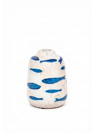 Terracotta Fish Vase by Batela D8397 front