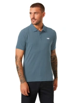 Washed navy Helly Hansen Driftline quick dry polo shirt 50584 601 front