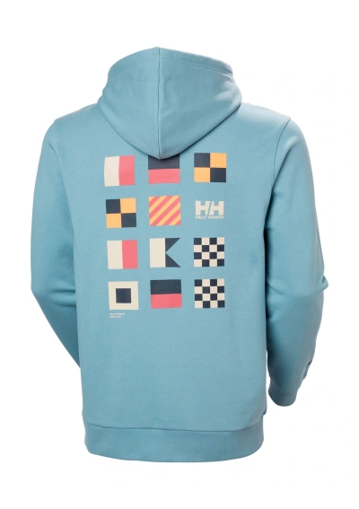 Helly Hansen Shoreline Hoodie 54546 561 windy blue back