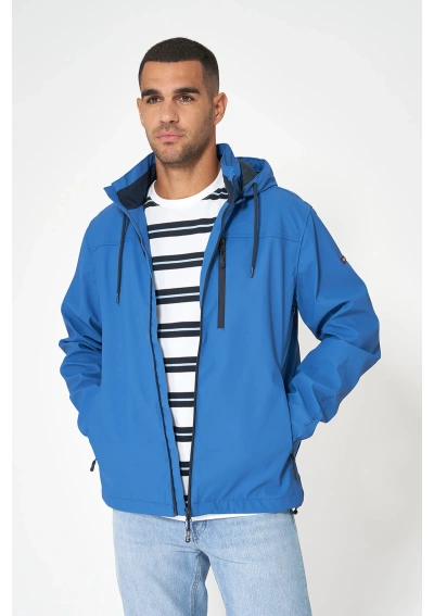 Batela men's high tide blue raincoat with coordinates c3089