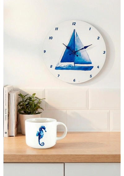Reloj Pared Velero Azul 027957 2