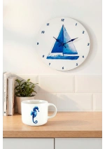 Reloj Pared Velero Azul 027957 2