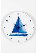 Reloj Pared Velero Azul 027957