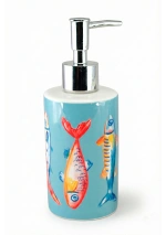 Blue-Grey Fish Soap Dispenser 027792